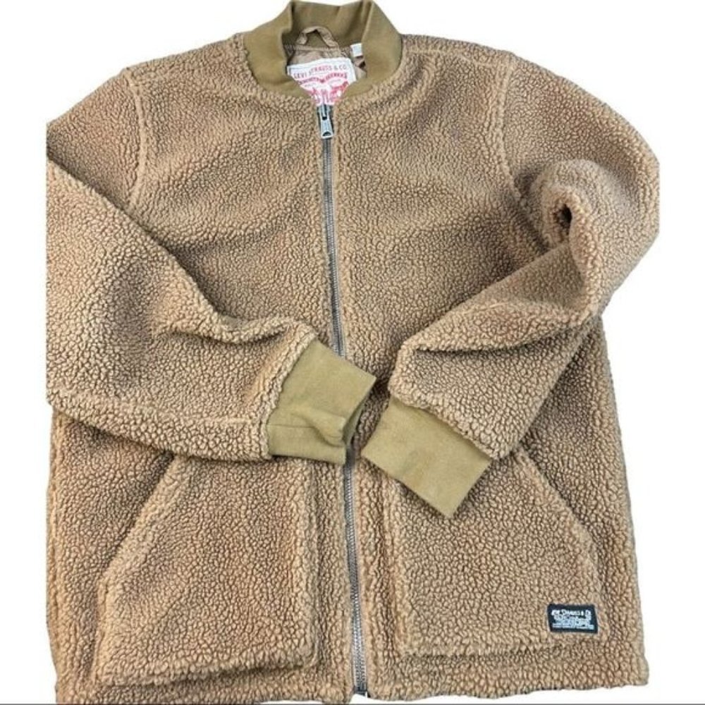 Levi’s Two Horse Brand Sherpa Jacket Womens Size Medium
